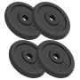 Cast iron weight plates 4 units 4x5 kg by vidaXL, free weight - Ref: Foro24-91392, Price: 86,04 €, Discount: %