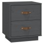 Bedside tables 2 pcs solid gray pine wood 40x34x45 cm by vidaXL, Nightstands - Ref: Foro24-818330, Price: 94,45 €, Discount: %