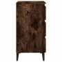 Mesita de noche 2 uds patas de metal roble ahumado 40x35x69 cm de , Mesitas de noche - Ref: Foro24-813141, Precio: 116,26 €, ...