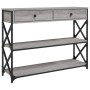 Sonoma gray engineered wood console table 100x28x75 cm by , Side tables - Ref: Foro24-834193, Price: 91,95 €, Discount: %