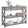 Sonoma gray engineered wood console table 100x28x75 cm by , Side tables - Ref: Foro24-834193, Price: 91,95 €, Discount: %