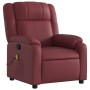 Sillón de masaje reclinable cuero sintético rojo tinto de , Sillones - Ref: Foro24-373533, Precio: 238,65 €, Descuento: %