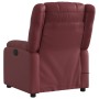 Sillón de masaje reclinable cuero sintético rojo tinto de , Sillones - Ref: Foro24-373533, Precio: 255,99 €, Descuento: %