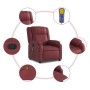 Sillón de masaje reclinable cuero sintético rojo tinto de , Sillones - Ref: Foro24-373533, Precio: 255,99 €, Descuento: %