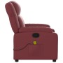 Sillón de masaje reclinable cuero sintético rojo tinto de , Sillones - Ref: Foro24-373533, Precio: 255,99 €, Descuento: %