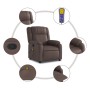 Sillón de masaje reclinable cuero sintético marrón de , Sillones - Ref: Foro24-373531, Precio: 257,75 €, Descuento: %