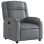 Sillón reclinable de cuero sintético gris de , Sillones - Ref: Foro24-373525, Precio: 236,16 €, Descuento: %