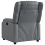 Sillón reclinable de cuero sintético gris de , Sillones - Ref: Foro24-373525, Precio: 236,16 €, Descuento: %