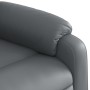 Sillón reclinable de cuero sintético gris de , Sillones - Ref: Foro24-373525, Precio: 236,16 €, Descuento: %