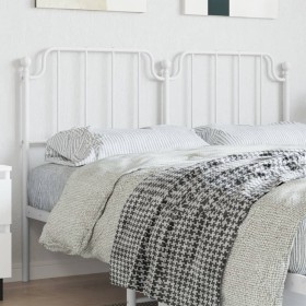 White metal headboard 160 cm by , Headboards and footboards - Ref: Foro24-373971, Price: 30,99 €, Discount: %