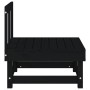 Central garden sofa solid black pine wood by , Modular outdoor sofas - Ref: Foro24-825377, Price: 69,33 €, Discount: %