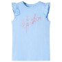 Camiseta infantil de manga volante azul claro 104 de , Camisetas para niños - Ref: Foro24-11325, Precio: 7,95 €, Descuento: %