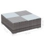 Set de muebles de jardín 8 pzas y cojines ratán sintético gris de vidaXL, Conjuntos de jardín - Ref: Foro24-44424, Precio: 75...