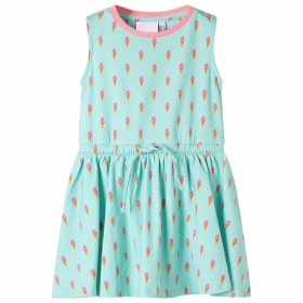 Children's dress with light mint drawstring 92 by , Children's dresses - Ref: Foro24-11414, Price: 14,99 €, Discount: %