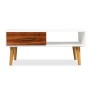 Mesa de centro de madera de acacia maciza 90x50x40 cm de vidaXL, Mesas de centro - Ref: Foro24-245736, Precio: 76,99 €, Descu...