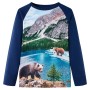 Marineblaues Langarm-T-Shirt für Kinder 140 von , Kinder-T-Shirts - Ref: Foro24-12753, Preis: 10,43 €, Rabatt: %