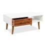 Mesa de centro de madera de acacia maciza 90x50x40 cm de vidaXL, Mesas de centro - Ref: Foro24-245736, Precio: 76,99 €, Descu...