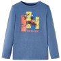 Camiseta infantil de manga larga azul mélange 104 de , Camisetas para niños - Ref: Foro24-12990, Precio: 8,06 €, Descuento: %