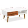 Couchtisch aus massivem Akazienholz, 90 x 50 x 40 cm von vidaXL, Couchtisch - Ref: Foro24-245736, Preis: 76,88 €, Rabatt: %