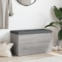 Sonoma gray engineered wood storage bench 82x42x45 cm by , Benches for halls and storage - Ref: Foro24-835052, Price: 82,68 €...