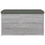 Sonoma gray engineered wood storage bench 82x42x45 cm by , Benches for halls and storage - Ref: Foro24-835052, Price: 82,68 €...