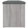 Sonoma gray engineered wood storage bench 82x42x45 cm by , Benches for halls and storage - Ref: Foro24-835052, Price: 82,68 €...