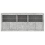 Concrete gray sideboard with LED lights 162x37x67 cm by , Sideboards - Ref: Foro24-3208998, Price: 193,02 €, Discount: %