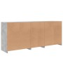 Concrete gray sideboard with LED lights 162x37x67 cm by , Sideboards - Ref: Foro24-3208998, Price: 193,02 €, Discount: %