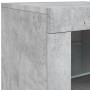 Concrete gray sideboard with LED lights 162x37x67 cm by , Sideboards - Ref: Foro24-3208998, Price: 193,02 €, Discount: %