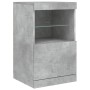 Concrete gray sideboard with LED lights 162x37x67 cm by , Sideboards - Ref: Foro24-3208998, Price: 193,02 €, Discount: %