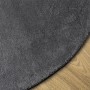 HUARTE anthracite washable soft short pile rug Ø 80 cm by , Rugs - Ref: Foro24-375008, Price: 23,18 €, Discount: %