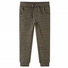 Pantalones de chándal infantiles caqui oscuro mélange 140 de , Pantalones de niños - Ref: Foro24-13233, Precio: 10,64 €, Desc...