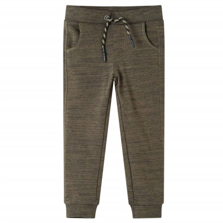 Pantalones de chándal infantiles caqui oscuro mélange 116 de , Pantalones de niños - Ref: Foro24-13231, Precio: 10,64 €, Desc...