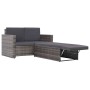 Set de muebles de jardín 2 pzas y cojines ratán sintético gris de vidaXL, Conjuntos de jardín - Ref: Foro24-44422, Precio: 32...