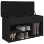 Banco zapatero madera de ingeniería negro 82x32x45,5 cm de , Bancos para recibidores y almacenamiento - Ref: Foro24-835027, P...