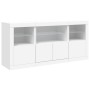 Aparador con luces LED blanco 142,5x37x67 cm de , Aparadores - Ref: Foro24-3209065, Precio: 192,79 €, Descuento: %