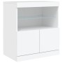 Aparador con luces LED blanco 142,5x37x67 cm de , Aparadores - Ref: Foro24-3209065, Precio: 192,79 €, Descuento: %