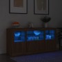 Sideboard with LED lights brown oak 142.5x37x67 cm by , Sideboards - Ref: Foro24-3209071, Price: 156,99 €, Discount: %