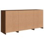 Sideboard with LED lights brown oak 142.5x37x67 cm by , Sideboards - Ref: Foro24-3209071, Price: 156,99 €, Discount: %