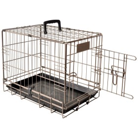 FLAMINGO Pet cage Ebo metallic brown 47x31x38 cm 517579 by FLAMINGO, Pet carriers and boxes - Ref: Foro24-421665, Price: 45,9...