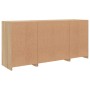 Sideboard with LED lights Sonoma oak 142.5x37x67 cm by , Sideboards - Ref: Foro24-3209067, Price: 167,54 €, Discount: %