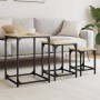 Stackable coffee tables 3 pieces engineered wood Sonoma oak by , Coffee table - Ref: Foro24-838924, Price: 46,49 €, Discount: %