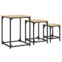 Stackable coffee tables 3 pieces engineered wood Sonoma oak by , Coffee table - Ref: Foro24-838924, Price: 46,49 €, Discount: %