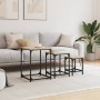 Stackable coffee tables 3 pieces engineered wood Sonoma oak by , Coffee table - Ref: Foro24-838924, Price: 46,49 €, Discount: %