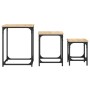 Stackable coffee tables 3 pieces engineered wood Sonoma oak by , Coffee table - Ref: Foro24-838924, Price: 46,49 €, Discount: %