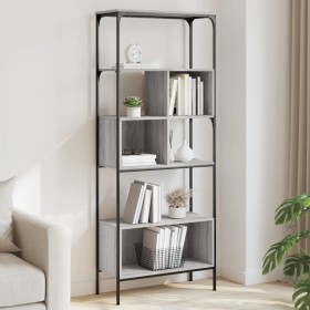 Sonoma gray engineered wood 5-shelf bookcase 76x33x188.5cm by , Bookcases and shelves - Ref: Foro24-839006, Price: 81,65 €, D...