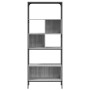 Librería 5 estantes madera ingeniería gris Sonoma 76x33x188,5cm de , Librerías y estanterías - Ref: Foro24-839006, Precio: 81...