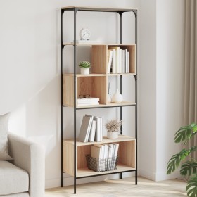 Bookcase with 5 shelves engineered oak wood 76x33x188.5 cm by , Bookcases and shelves - Ref: Foro24-839004, Price: 97,62 €, D...