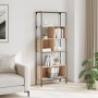 Bookcase with 5 shelves engineered oak wood 76x33x188.5 cm by , Bookcases and shelves - Ref: Foro24-839004, Price: 97,62 €, D...