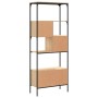 Bookcase with 5 shelves engineered oak wood 76x33x188.5 cm by , Bookcases and shelves - Ref: Foro24-839004, Price: 97,62 €, D...